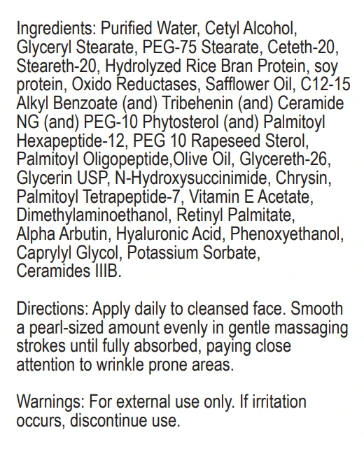 Value Terrace 3 Travel Size Eye Cream ingredients